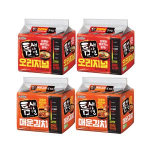 팔도 틈새라면, 120g, 10개 + 틈새라면매운김치 120g, 8개