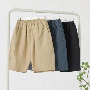 유니프랜드 트윌 직물 8부팬츠 아동 유아 키즈 주니어 긴바지 하의