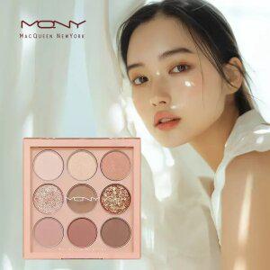MQNY 1001 톤온톤 아이섀도우 9구 팔레트 9g #누드무드 /퍼스널컬러 가을웜톤 애교살
