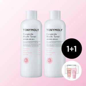 [2개입] (NEW) 세라마이드 모찌 토너 500ml(+에멀전30ml, 팩투폼20ml, 화장솜)