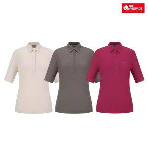 [레드페이스 본사] 아이스립셔츠칼라4부우먼티셔츠 REWFTSMBE351