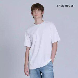 (최초가:25,900원)베이직하우스 면16수 레이어드 라운드 반팔티셔츠