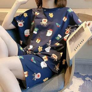 쉬블림로브 (반팔+}반바지) 여성 홈웨어 캐릭터 잠옷 세트 GGWD0501