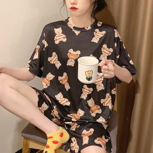 쉬블림로브 (반팔+}반바지) 여성 홈웨어 캐릭터 잠옷 세트 GGWD0504