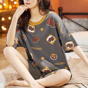 쉬블림로브 (반팔+}반바지) 여성 홈웨어 캐릭터 잠옷 세트 GGWD0509