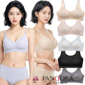 [비너스/비비안] 여름 쿨 무봉제 브라 여성 스포츠 심리스 여자 브래지어 속옷 빅사이