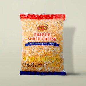 이스트밸리 자연치즈 트리플 슈레드 피자치즈 1kg