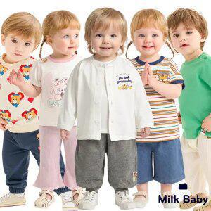 [밀크베이비] 브랜드PICK 봄&여름 단독특가! 등원룩/티셔츠/레깅스/팬츠/가디건/점퍼