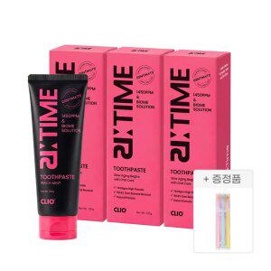 크리오 덴티메이트 리타임 1450 고불소 바이옴솔루션 치약 피치민트향 120g 3개+젤리풀