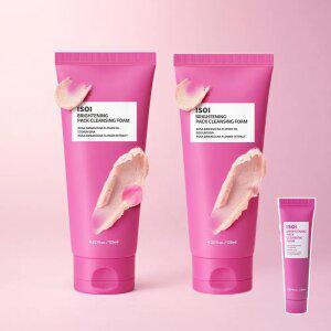 [37%][2개] 아이소이 브라이트닝 팩 클렌징 폼(로즈PDRN 세럼팩폼) 125ml
