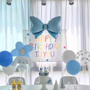 꾸미벌룬 시나모롤 생일파티용품 세트 DIY