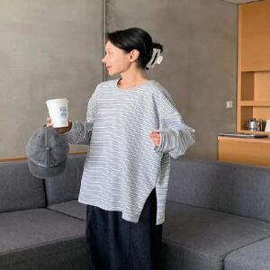 위니스 루즈핏 스트라이프 긴팔티 (3 color)