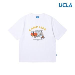 [UCLA] 남녀공용 캠핑 일러스트 반소매 티셔츠(UA5ST82)