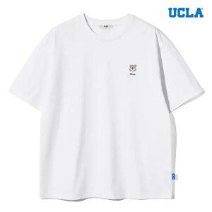 [택가 49000] [UCLA] 남녀공용 엠브로이더리 조 오버핏 티셔츠(UC4STA3)