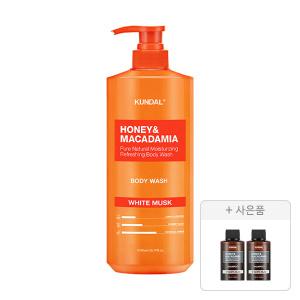 쿤달 네이처 바디워시 화이트머스크 1058ml, 1개 + 증정(샴푸 화이트머스크 100ml, 2개