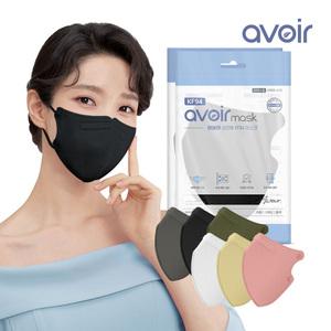 아보아KF94 대형 100매 블랙/화이트/컬러/개별포장/국내생산/비말차단/일회용마스크