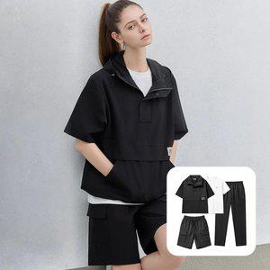 에버라스트 여성 반팔 아노락 세트 4종 상하 셋업