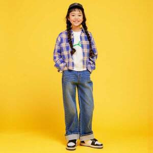 [아이러브제이] B.다니엘 크롭 체크 셔츠 JVSTO26