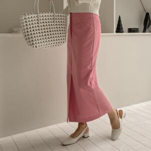 [시크릿라벨] [올봄 데이트룩] H라인 슬릿 스커트