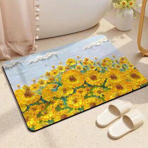해바라기 빨아쓰는 규조토 발매트 주방 욕실 거실 사계절 발판매트