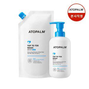 아토팜 탑투토워시 460ml+리필400ml+[증정]탑투토워시리필250ml+판테놀로션23ml