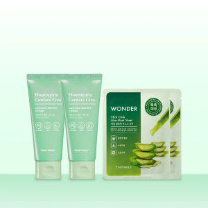 [어성초 SET] 쿨링크림 90ml(2ea)+ 알로에 마스크팩 2매