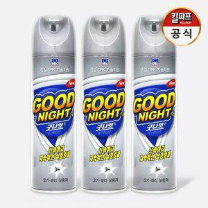 굿나잇 에프 에어졸 스프레이 모기 파리 바퀴 벌레 살충제 400mL x 3개