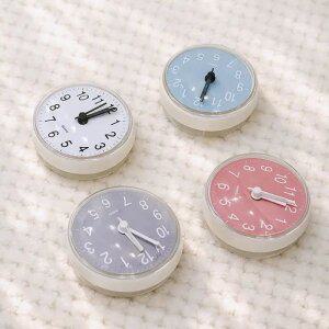 트렌디 모던 파스텔 마카롱 욕실 무소음 방수시계 심플 디자인 화장실 미니 벽 탁상시