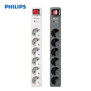 필립스 멀티탭 고용량 과부하차단 프로 서지보호 6구 2M