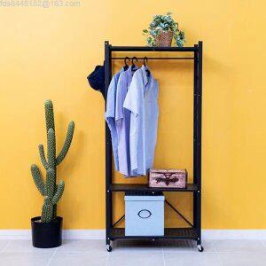 원터치 폴딩 이동식 행거 드레스룸 자취방 옷걸이 1단 -구매를 환영합니다