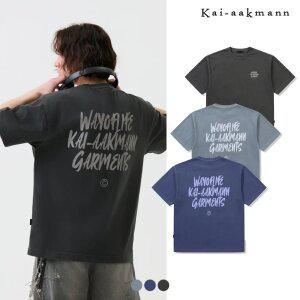 [택가 39000원][카이아크만]유니) 피그다잉 레터링 반팔티 (레귤러핏)(3COLOR) (LKTMC