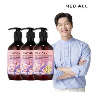메디올 탈모완화 비듬각질개선 약산성 샴푸 피치블라썸 480ml 3개
