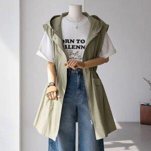 (안나앤플러스) A. 리즌 후드 스트링 베스트[베스트D0224N01] 빅사이즈