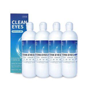 깨끗한아이 렌즈 세정액 500ml 4개 [세정제 세척액 보존액 촉촉한 용액 렌즈액]