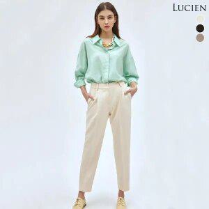 루시앙 세미 배기핏 슬랙스