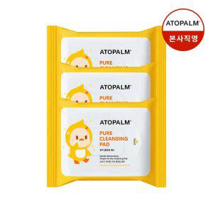 아토팜 퓨어 클렌징 패드 30매x3개 세트+[증정]클렌징패드30매+징크선크림10g