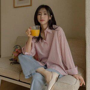 간편하게 링클프리 줄지셔츠