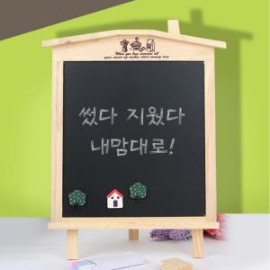 미니 우드 칠판 보드 메모판 분필 가게 메뉴판 안내판 인테리어 소품
