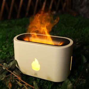 LED 불멍 가습기 화이트 침실 사무실 캠핑 무드등