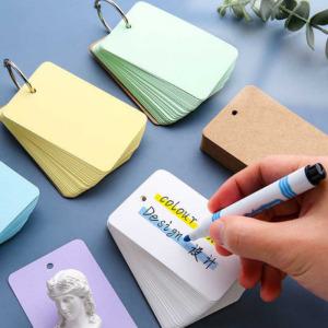 파스텔 컬러링 메모 카드 암기 단어장 영어 수첩