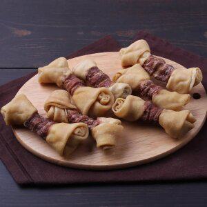 강아지수제간식 [프리미엄] 한우우피꽈배기 오리말이L 100g