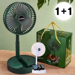 [2개세트] 스탠드형 3단 접이식 미니 선풍기 탁상용 (2color)