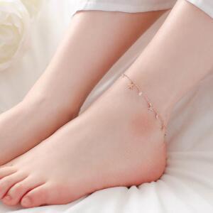 블링 스타 / 14Kgp 여자 패션 레이어드 로즈골드 체인 우정 발찌