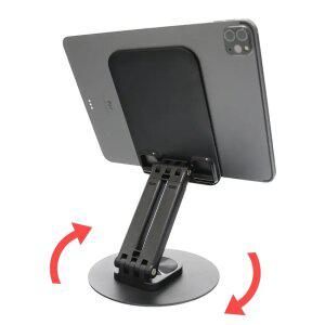 지구봄 아이패드 갤럭시탭 휴대용 책상 회전 태블릿 거치대 스탠드 ZTS02