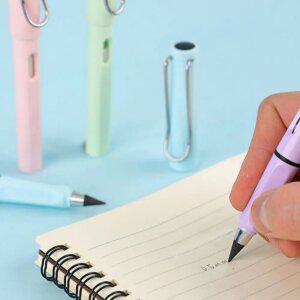 반영구 무한 HB 연필 랜덤 10P 세트 필기구 지우개달린연필