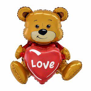 곰돌이 하트 풍선 LOVE 기념일 프로포즈 홈파티 데코 장식