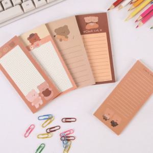 귀여운 뜯어쓰는 곰돌이 떡 메모지 모음 체크리스트 포스트잇 기록