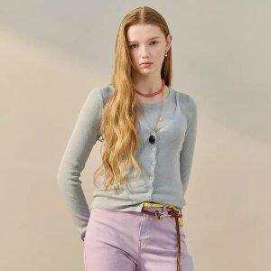 [MAXZA] 버튼업 뷔스티에 레이어드 니트 세트