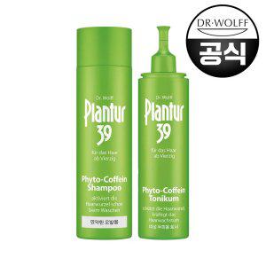 [4주패키지] 플란투어 39 파이토 카페인 샴푸 250ml (가는모발용)+토닉 200ml (+쇼핑백
