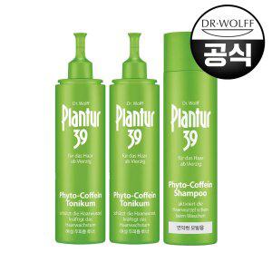 [쇼핑백 증정] 플란투어 39 파이토 카페인 헤어토닉 200ml 2개 + 가는모 샴푸 250ml